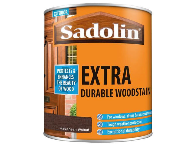 Sadolin Extra Durable Woodstain Jacobean Walnut 1 Litre