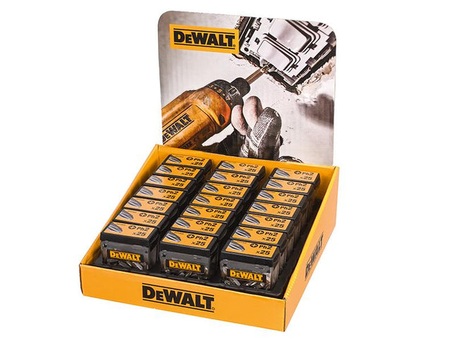 DEWALT Ph2 25Mm Standard Tic Tac Display 21 X Packs Of 25