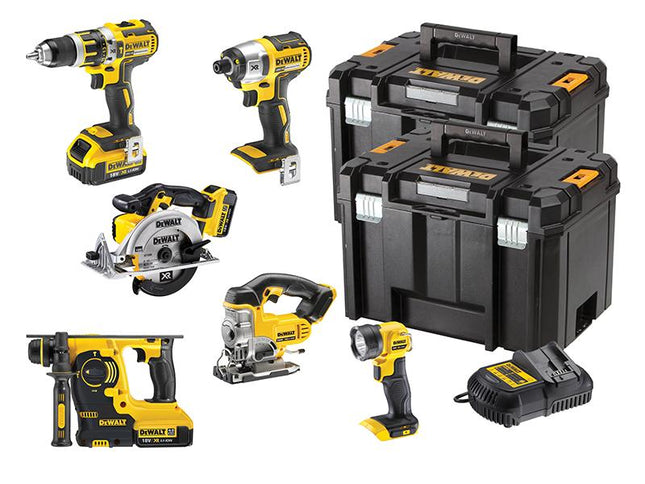 DEWALT Dck699M3T Xr 6 Piece Kit 18V 3 X 4.0Ah Li-Ion