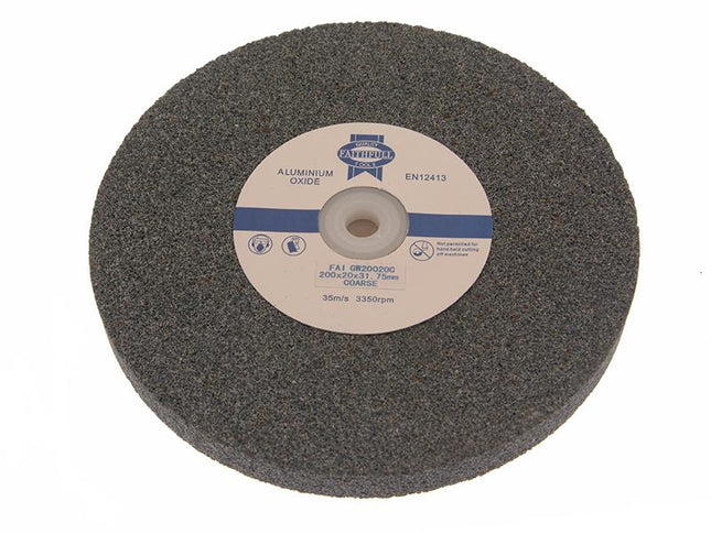 Faithfull General Purpose Grinding Wheel 200 X 20Mm Coarse Alox