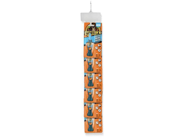 Gorilla Glue Gorilla Super Glue Micro Precise Clip Strip (6 X 5G)