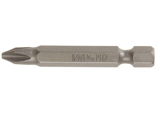 IRWIN Power Screwdriver Bits Phillips Ph2 50Mm Pack Of 2