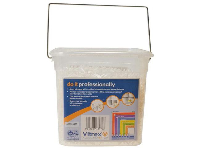 Vitrex Wall Tile Spacers 2.5Mm Pack Of 3000