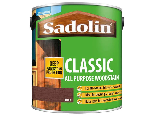 Sadolin Classic Wood Protection Teak 2.5 Litre