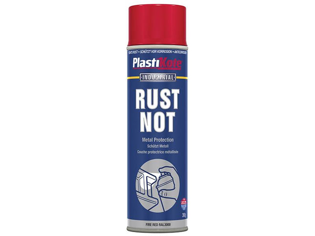 Plastikote Rust Not Spray Matt Red 500Ml