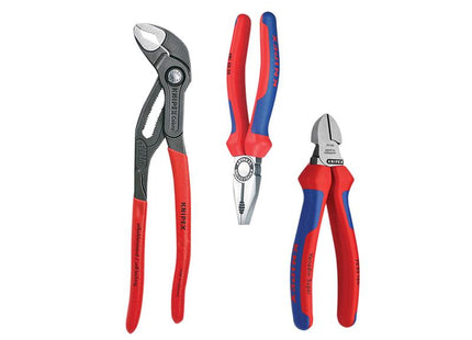 KNIPEX Plier Set, 3 Piece