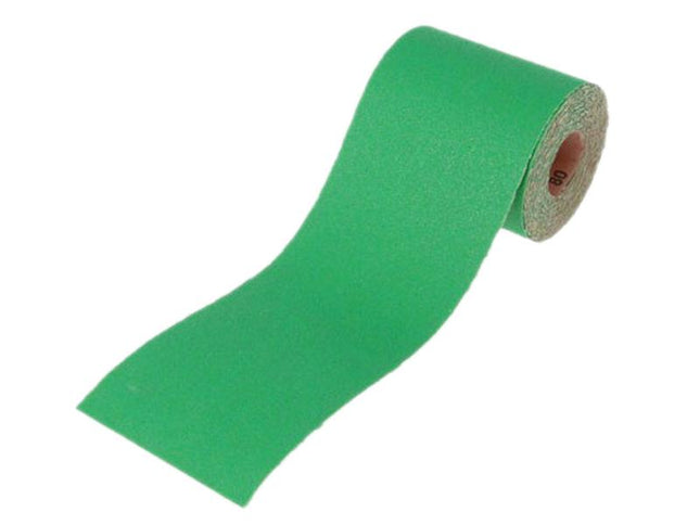 Faithfull Aluminium Oxide Sanding Paper Roll Green 115Mm X 5M 120G