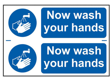 Scan Now Wash Your Hands - Pvc 300 X 200Mm