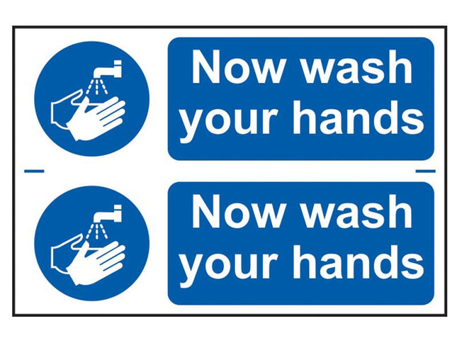 Scan Now Wash Your Hands - Pvc 300 X 200Mm