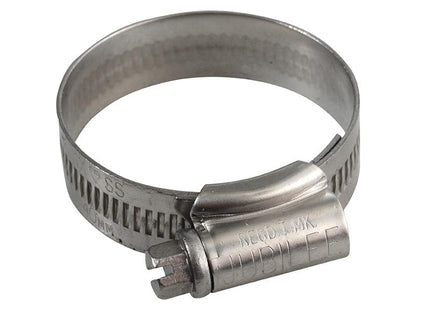 Jubilee (Size 1X)  Stainless Steel Hose Clip 30 - 40Mm (1.1/8 - 1.5/8In)