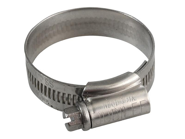 Jubilee (Size 1X)  Stainless Steel Hose Clip 30 - 40Mm (1.1/8 - 1.5/8In)