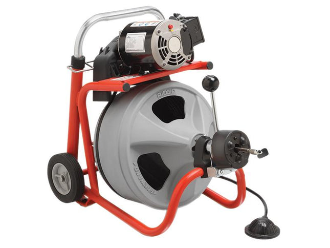 RIDGID K-400 Autofeed Drum Machine With C-32Iw (Integral Wound) Solid Core Cable 28098