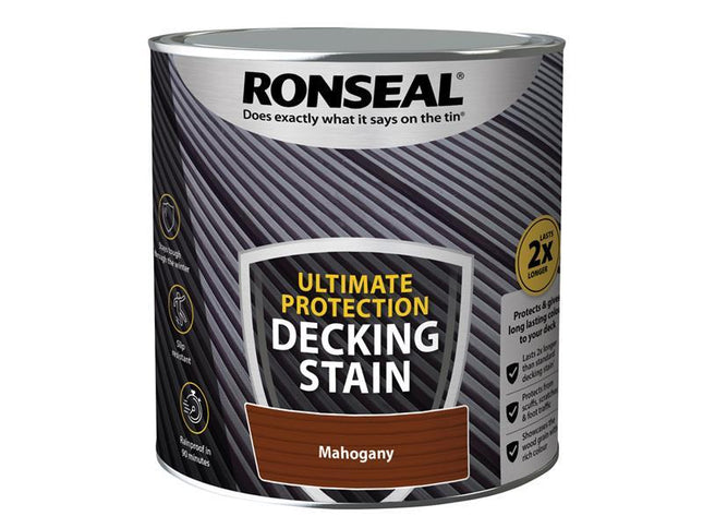 Ronseal Ultimate Protection Decking Stain Rich Mahogany 2.5 litre