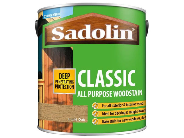 Sadolin Classic Wood Protection Light Oak 2.5 Litre