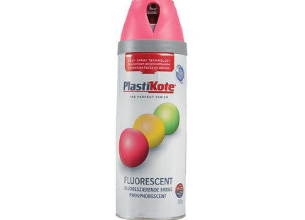 Plastikote Twist & Spray Fluorescent Pink 400Ml