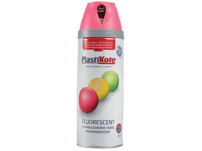 Plastikote Twist & Spray Fluorescent Pink 400Ml