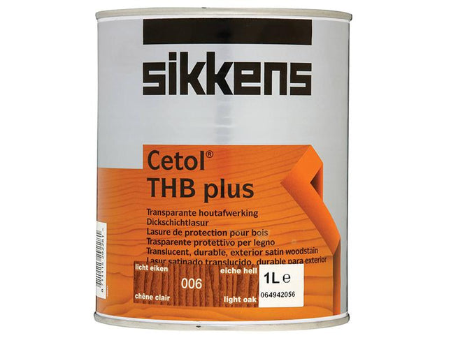 Sikkens Cetol Thb Plus Translucent Woodstain Light Oak 1 Litre