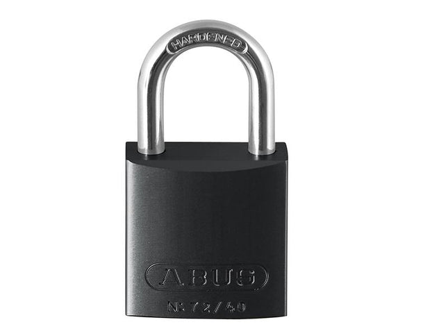 ABUS Mechanical 72/40Mm Aluminium Padlock Black Keyed Alike Tt00260