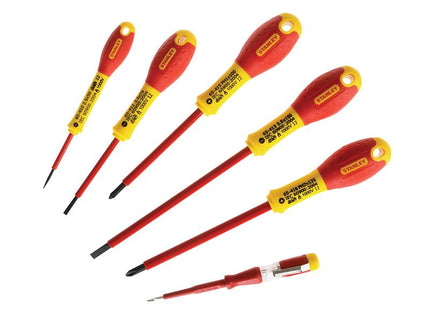 Stanley Tools Fatmax Vde Insulated Phillips & Parallel Screwdriver Set Of 6