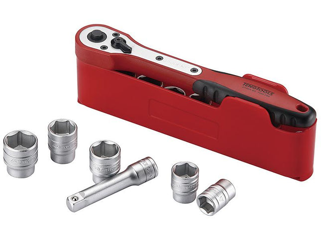 Teng M3812N1 Basic Socket Set Of 12 3/8In Drive