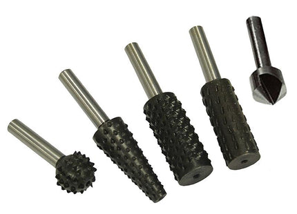 Faithfull Rotary Rasps (4) & Countersink (1) Set