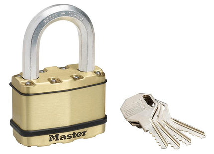 Master Lock Excell Brass Finish 64Mm Padlock 5-Pin - 38Mm Shackle