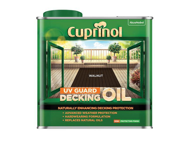 Cuprinol UV Guard Decking Oil Walnut 2.5 litre