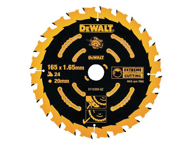 DEWALT Extreme Framing Circular Saw Blade 165 X 20Mm X 40T