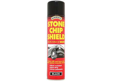 Hammerite Stonechip Shield Black Aerosol 600Ml