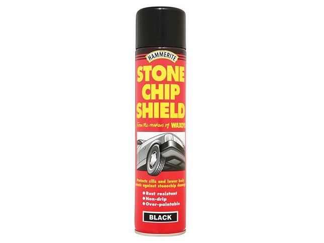 Hammerite Stonechip Shield Black Aerosol 600Ml