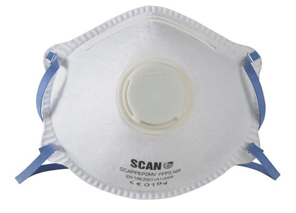 Scan Moulded Disposable Mask Valved Ffp2 Protection (Pack 10)