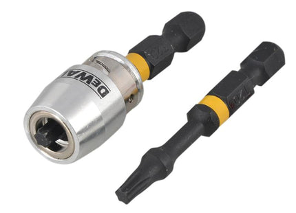DEWALT Impact Torsion 2 X Tx0 50Mm And Magnetic Screwlock Sleeve