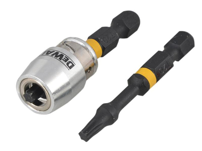 DEWALT Impact Torsion 2 X Tx0 50Mm And Magnetic Screwlock Sleeve