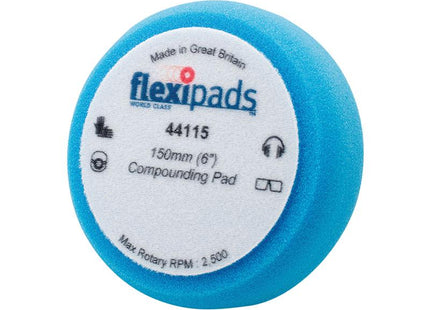 Flexipads World Class Blue Compounding / Polishing Foam 150 X 50Mm Grip