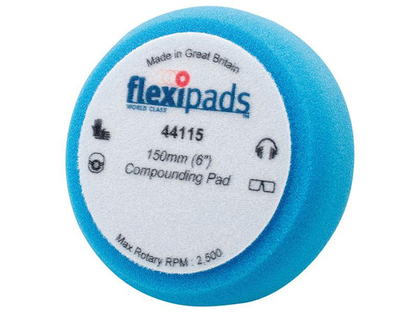 Flexipads World Class Blue Compounding / Polishing Foam 150 X 50Mm Grip
