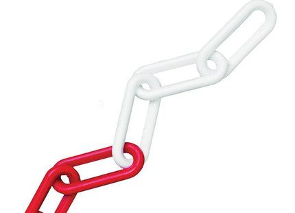 Faithfull Plastic Chain 8Mm X 12.5M Red / White