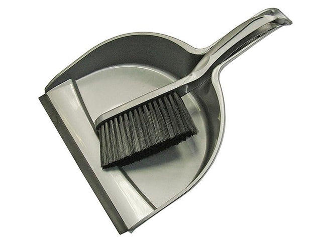 Faithfull Dustpan & Brush Set Plastic (220Mm)