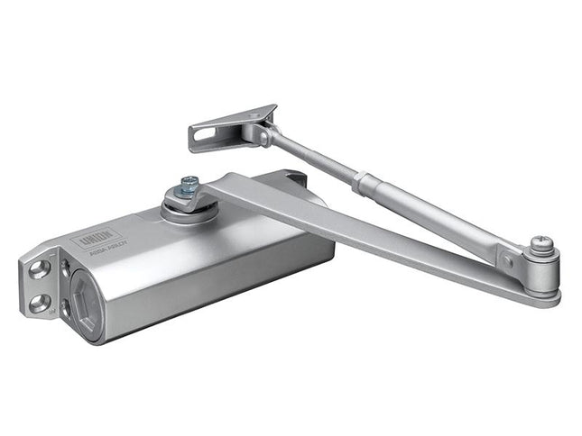 Union Ce3F Fixed Size 3 Rack & Pinion Door Closer Silver