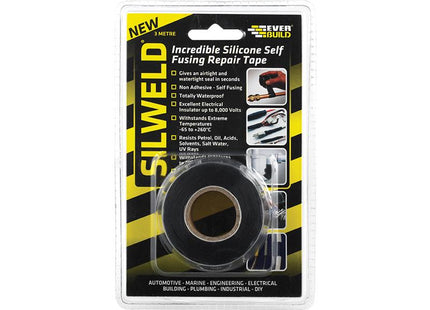 Everbuild Silweld Tape Black 3M