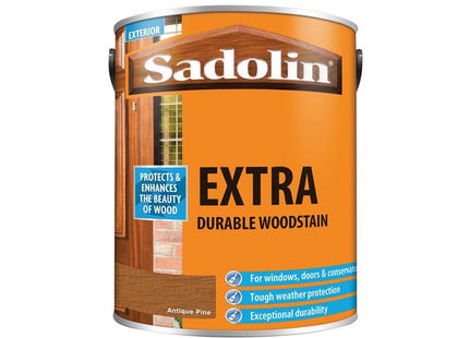 Sadolin Extra Durable Woodstain Antique Pine 5 Litre