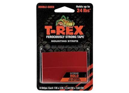 Shurtape T-REX Extreme Hold Mounting Strips 2.54 x 7.62cm (Pack 8)