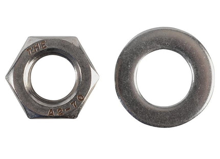 Forgefix Hexagonal Nuts & Washers A2 Stainless Steel M12 Forge Pack 6