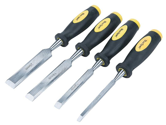 Bluespot Tools Chisel Set Double Colour Handle Set Of 4