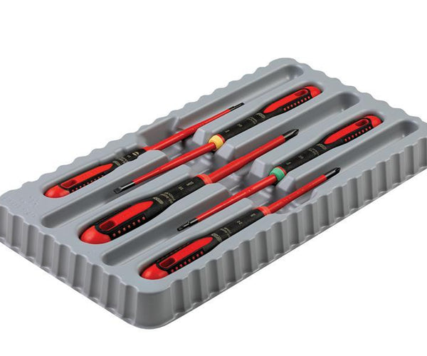 BE-9871SL ERGO» Slim VDE Insulated Screwdriver Set, 5 Piece