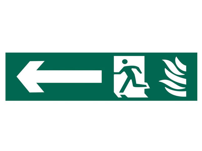 Scan Running Man Arrow Left - Pvc 200 X 50Mm