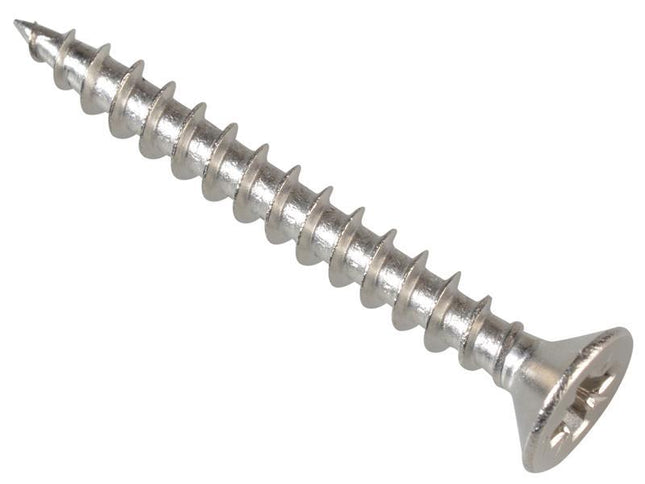 Forgefix Multi-Purpose Pozi Screw Csk St Stainless Steel 3.5 X 30Mm Box 200