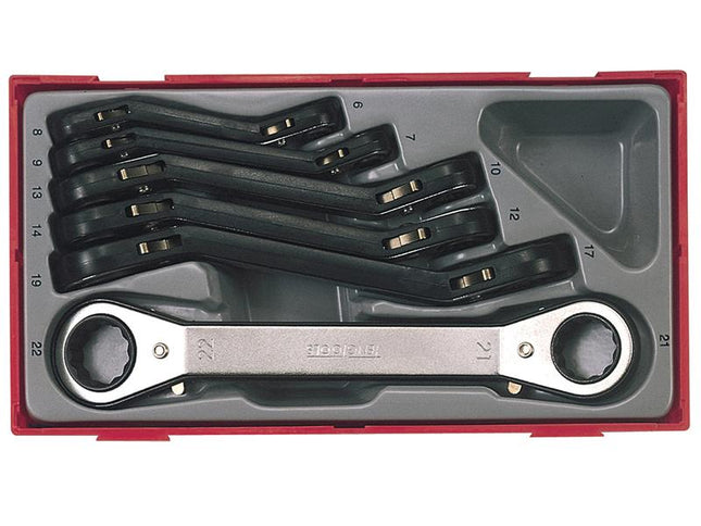 Teng Ttrors 6 Piece Metric Ratchet Ring Spanners