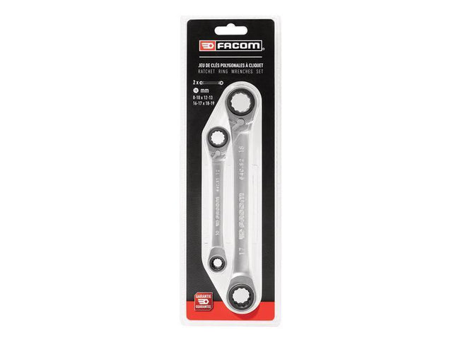 Quatro Ratcheting Spanner Set, 2 Piece