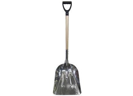 Faithfull Aluminium Grain Shovel Wood Handle
