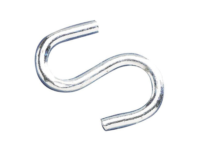 Faithfull S-Hooks 3Mm Zinc Plated (Pack Of 20)